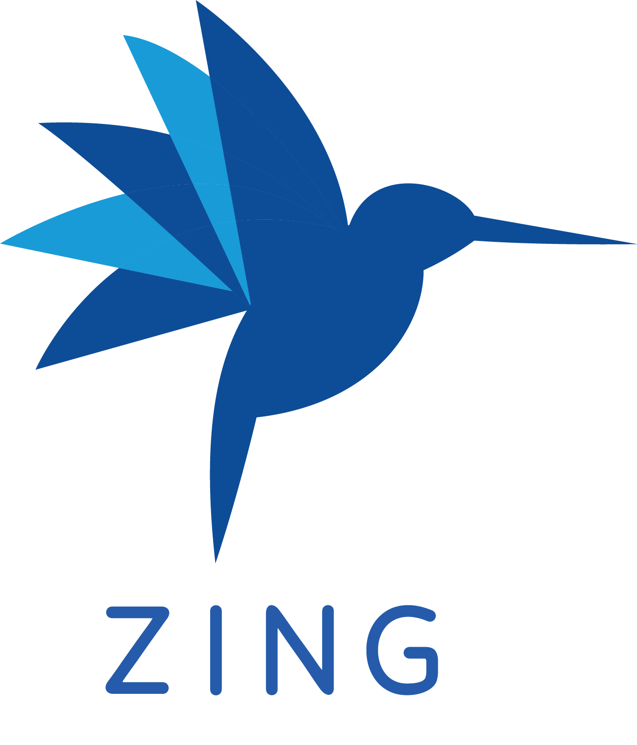 longfellow zing logo - a lightning bolt with zing written inside